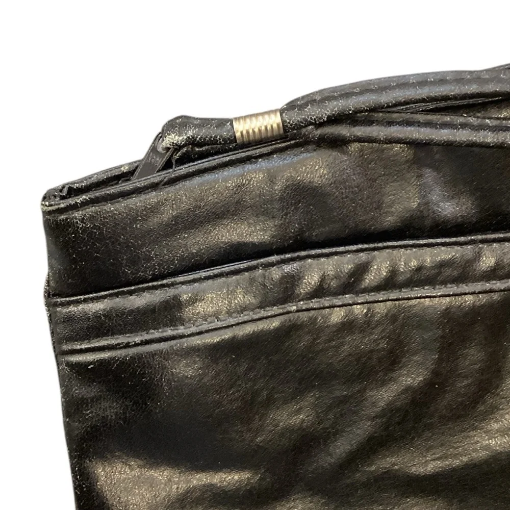 Vintage Soft Supple Leather Clutch Wristlet with‎ Bow
